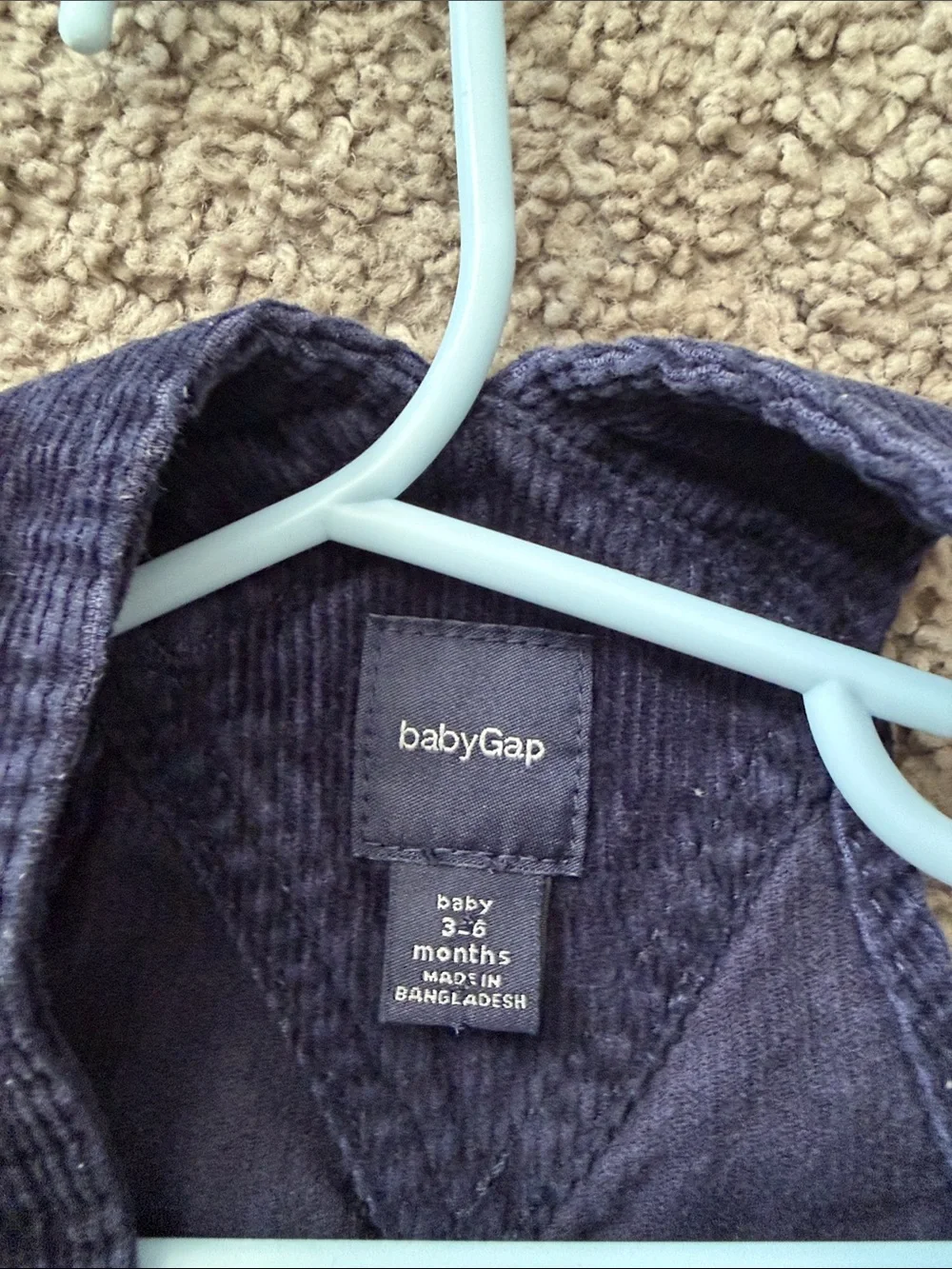 GAP Navy Blue Corduroy Overalls for Kids